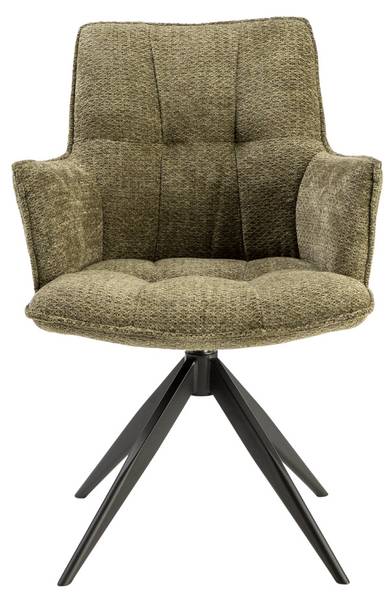 Armlehnstuhl Champion Grün - Textil - 59 x 87 x 63 cm