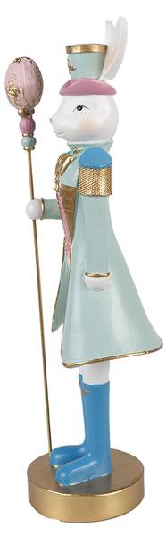 Decoratie Beeld Konijn Easter&Olton wit - kunststof - 9 x 31 x 10 cm