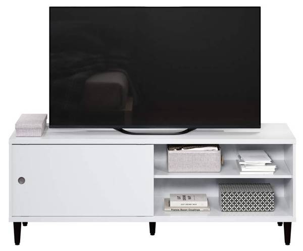 TV-Lowboard Evolution Weiß - Holzwerkstoff - 150 x 150 x 56 cm