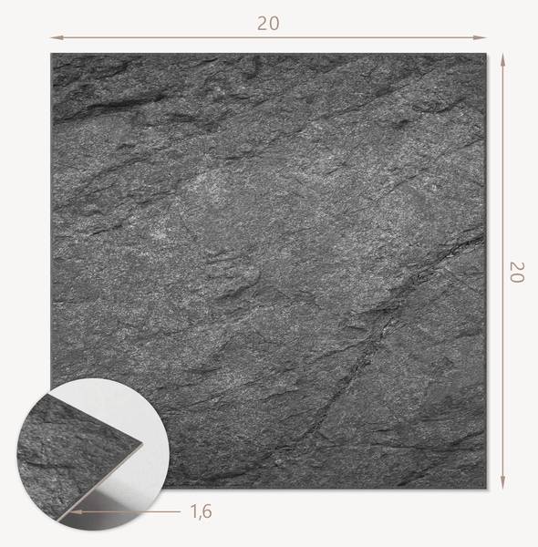 Vinylfliese Naturstein 20er-Set 20 x 20 cm