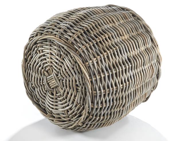 Pflanzkorb VERDANA Grau - Rattan - 46 x 42 x 46 cm