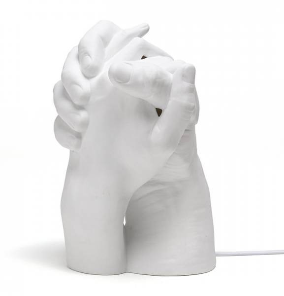 LAMPADA WITH ME ART 10086 WHITE PORCELLA Weiß - Porzellan - 41 x 41 x 12 cm