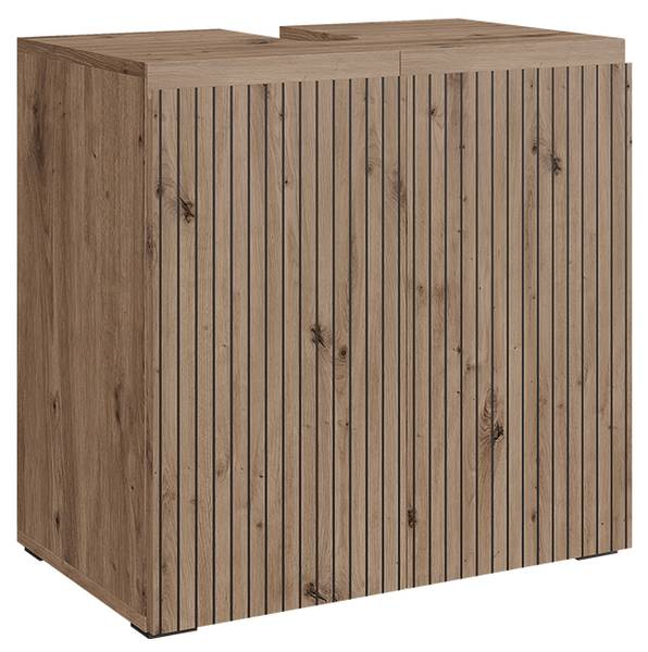 Waschbeckenunterschrank Takumi 58460 Braun - Holzwerkstoff - 60 x 58 x 35 cm