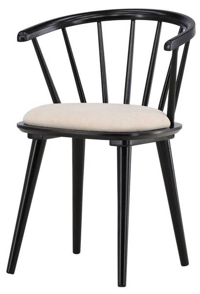 Esszimmerstühle Bobby (2er-Set) Schwarz
