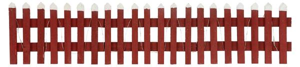 Weihnachtsdeko KIEL Rot - Samt - 2 x 9 x 90 cm