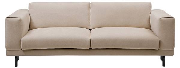 Sofa ohne Schlafmöglichkeit DEMBOLA Beige - Textil - 90 x 78 x 220 cm
