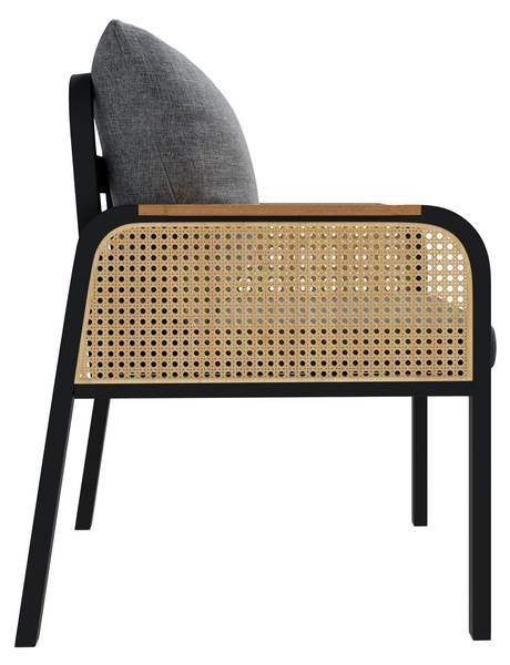 Set table Coeus II (7-él.) Noir - Métal - Textile