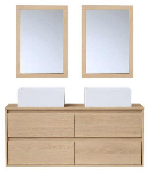 Doppelwaschtisch MILIPAM Tiefe: 120 cm