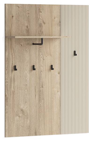 Wandkapstok Puerto 62740 beige - bruin - plaatmateriaal op houtbasis - 86 x 120 x 22 cm