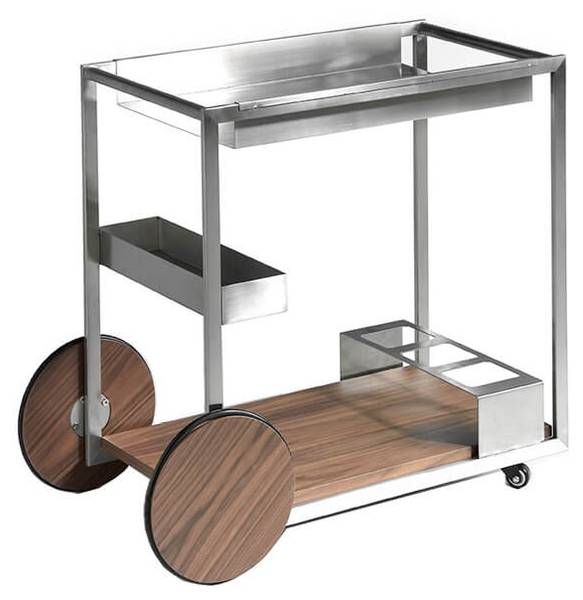 Minibar-Wagen 3116 Grau - Stahl - 80 x 74 x 45 cm