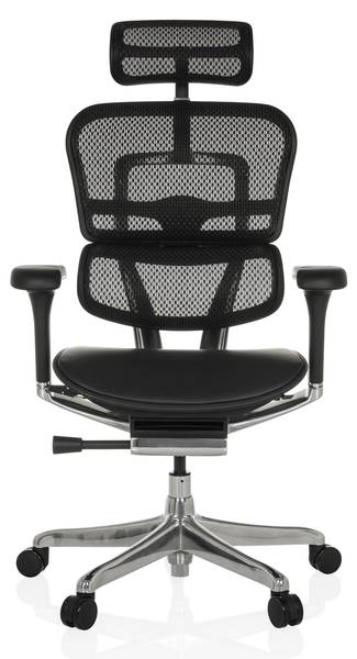 Chefsessel ERGOHUMAN GEN2 Schwarz - Flachgewebe - 78 x 136 x 64 cm