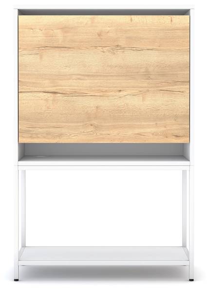 Sekretär Cubas Premium Weiß - Weiß