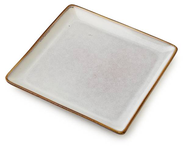 Teller BASIC NATURE Grau - Keramik - 18 x 1 x 18 cm