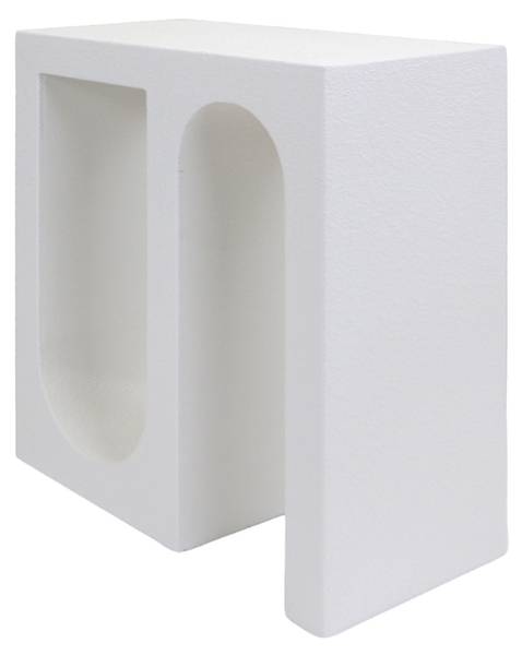 Nachttisch Linnea Weiß - Holzwerkstoff - 50 x 55 x 24 cm