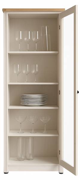 Kast COUNTRY wit - plaatmateriaal op houtbasis - 72 x 192 x 44 cm