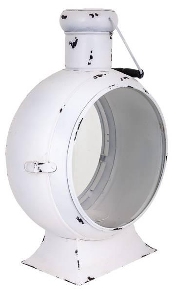 Lanterne 4523317840 Blanc - Métal - 25 x 38 x 55 cm