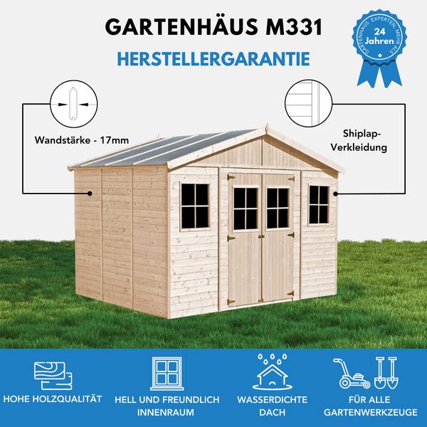 Gartenhaus Mit Boden M331M331G Kaufen Home24 gartenhaus-mit-boden-m331m331g-kaufen-home24