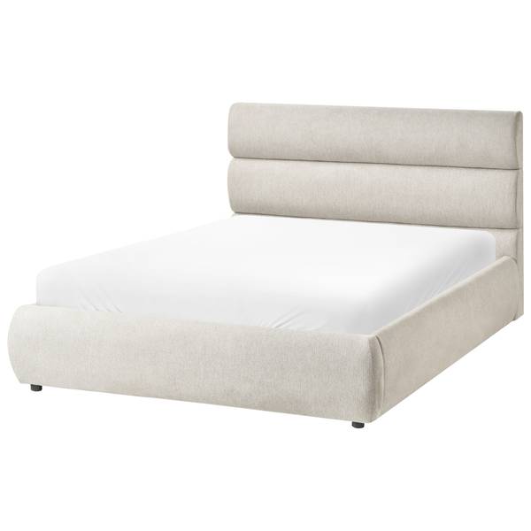 Doppelbett BONIFACIO Schwarz - Grau - Textil - 160 x 106 x 230 cm