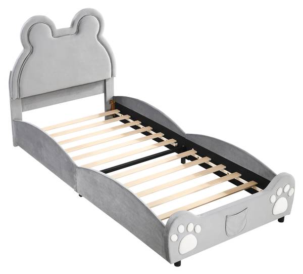 Kinderbett Zoo Ⅰ Grau