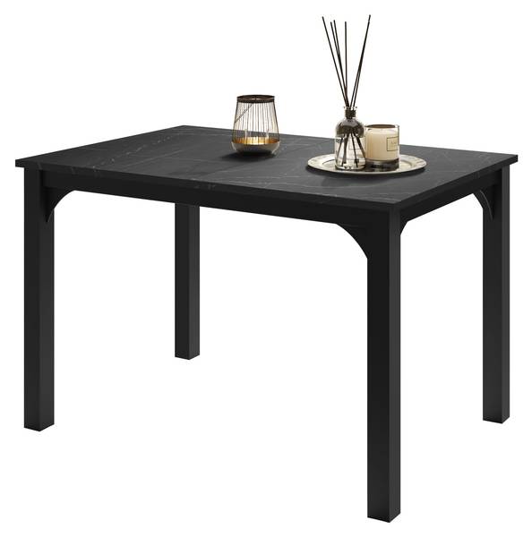 Tisch Focus Schwarz - Marmor Schwarz Dekor
