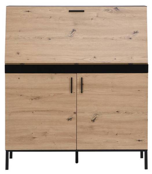 Sekretär MALEDA Beige - Holz teilmassiv - 100 x 115 x 40 cm