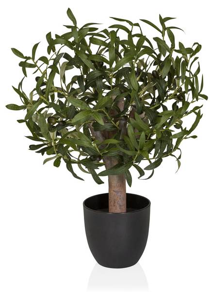 Kunstpflanze Olive S Grün - Kunststoff - 45 x 70 x 45 cm