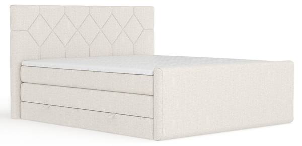 Boxspringbett Toma Beige - Liegefläche Breite: 200 cm