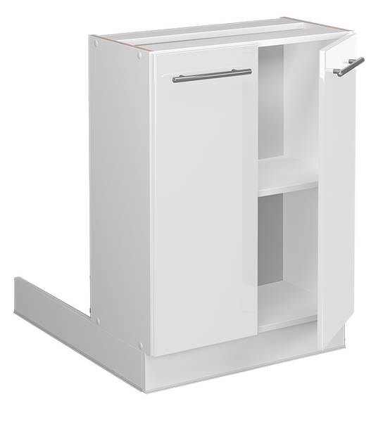 Kücheninsel Fame-Line 38554 Hochglanz Weiß - Reinweiß - 60 x 30 cm