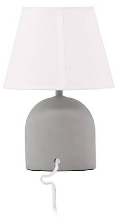 Lamp Styrso grijs - deels massief hout - 25 x 37 x 25 cm