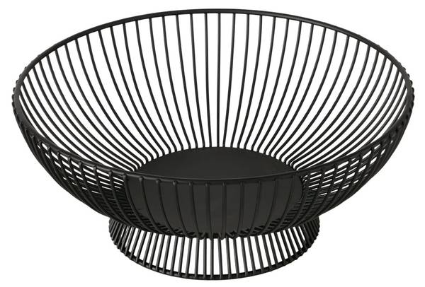 Dekoschale Balu Schwarz - Metall - 26 x 10 x 10 cm