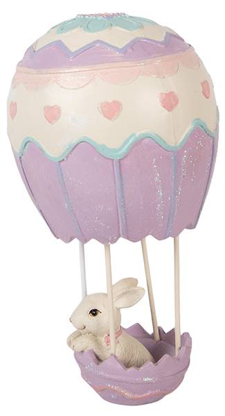 Dekorationsfigur Kaninchen 53034 Beige - Kunststoff - 12 x 20 x 12 cm