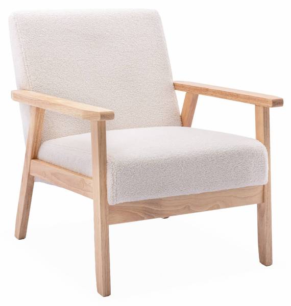 Sessel Weiß - Textil - 69 x 73 x 64 cm