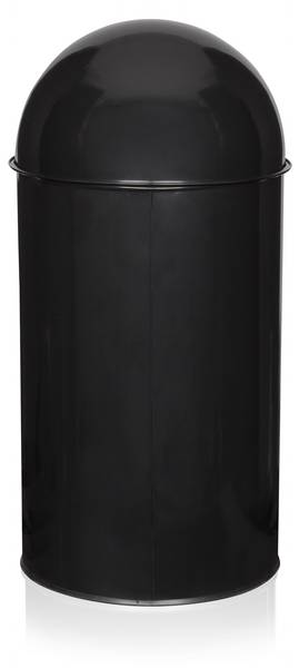 Mülleimer PUSH 50L Schwarz - Stahl - 35 x 74 x 35 cm