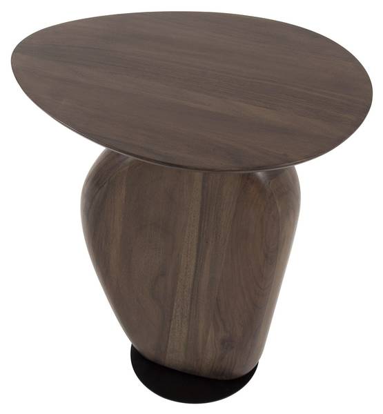 Bijzettafel Art bruin - massief hout - 36 x 50 x 45 cm
