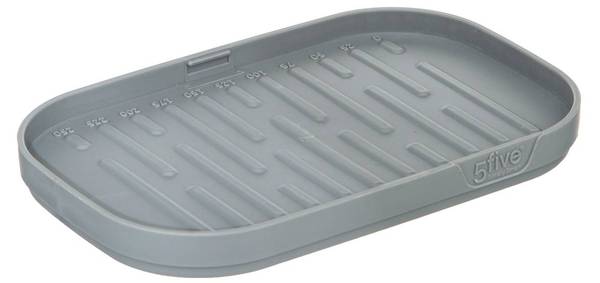 Butterdose mit Messer FRESH EAT Grau - Kunststoff - 16 x 8 x 11 cm