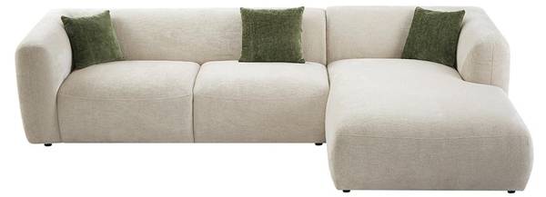 Sofa ohne Schlafmöglichkeit TANCAVO Beige - Textil - 178 x 72 x 307 cm