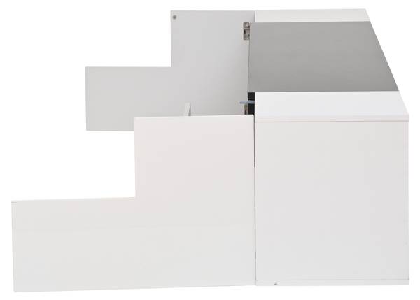 Meuble TV Ourea Ⅰ Blanc - Bois manufacturé - 40 x 48 x 180 cm