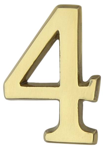 Hausnummer ZNAL Gold - Metall - 40 x 40 x 1 cm