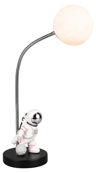 Tischlampe ARM Schwarz - Kunststoff - 15 x 44 x 15 cm