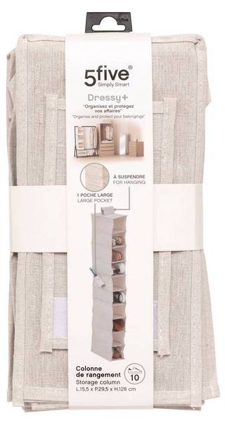 Schuhaufbewahrung GROOMY Beige - Papier - 15 x 128 x 29 cm