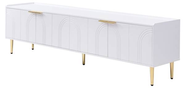 TV-Schrank Eurynom Ⅰ Gold - Weiß