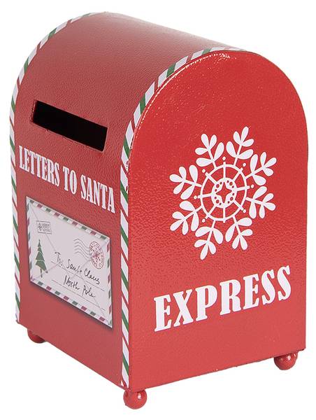 Briefkasten Xmas&Ideon Rot - Metall - 13 x 19 x 14 cm