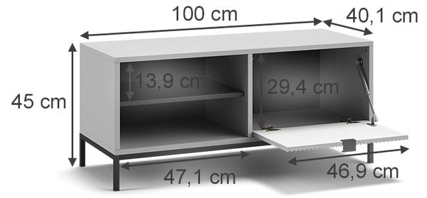 Banc pour chaussures Eliza 56408 Gris
