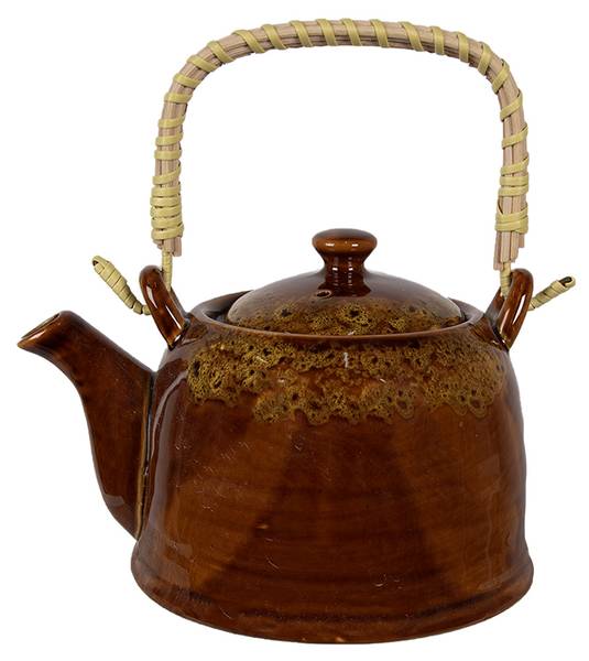 Teekanne mit Filter 42221 Braun - Keramik - 14 x 12 x 14 cm