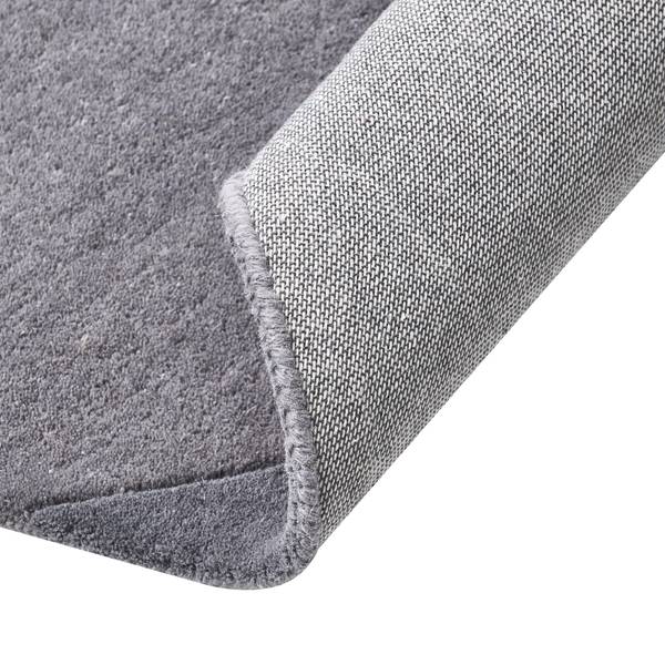 Teppich MYSURU Beige - Grau - Echtfell - 160 x 160 cm