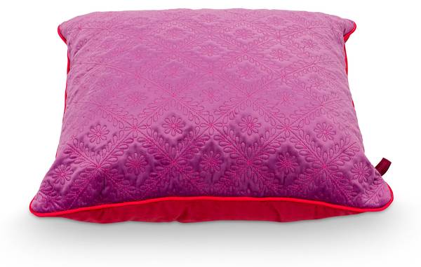 Sierkussen gewatteerd Daisy roze