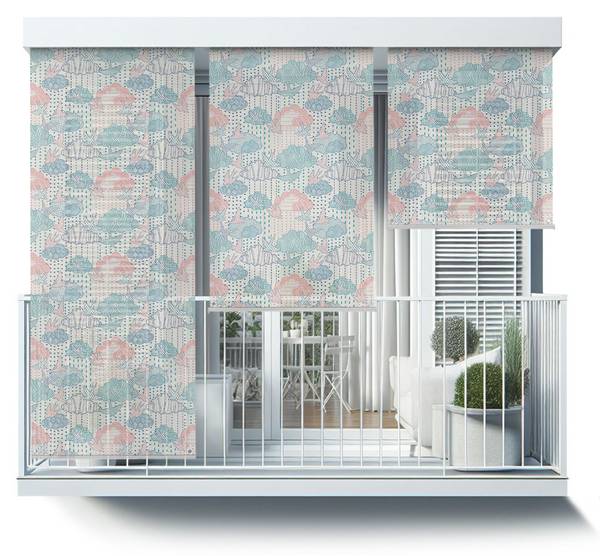 Außenrollo Nubes Satura Textil - 40 x 180 x 1 cm