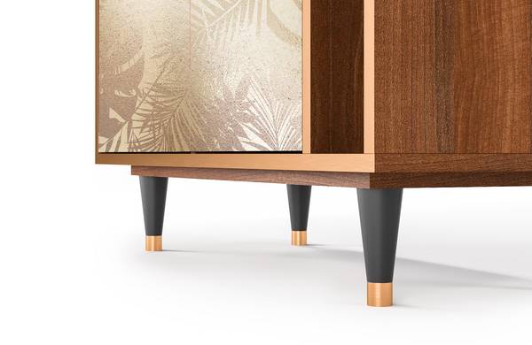 Sideboard BS6 Walnuss Beige - Holzwerkstoff - 110 x 94 x 41 cm