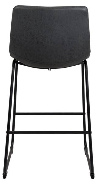 Tabouret de bar HELIO 64 (Lot de 2) Noir - Gris - Métal - 48 x 93 x 47 cm