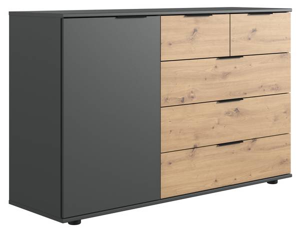 Kommode GRANADA-43-69 Grau - Holzwerkstoff - 130 x 83 x 41 cm